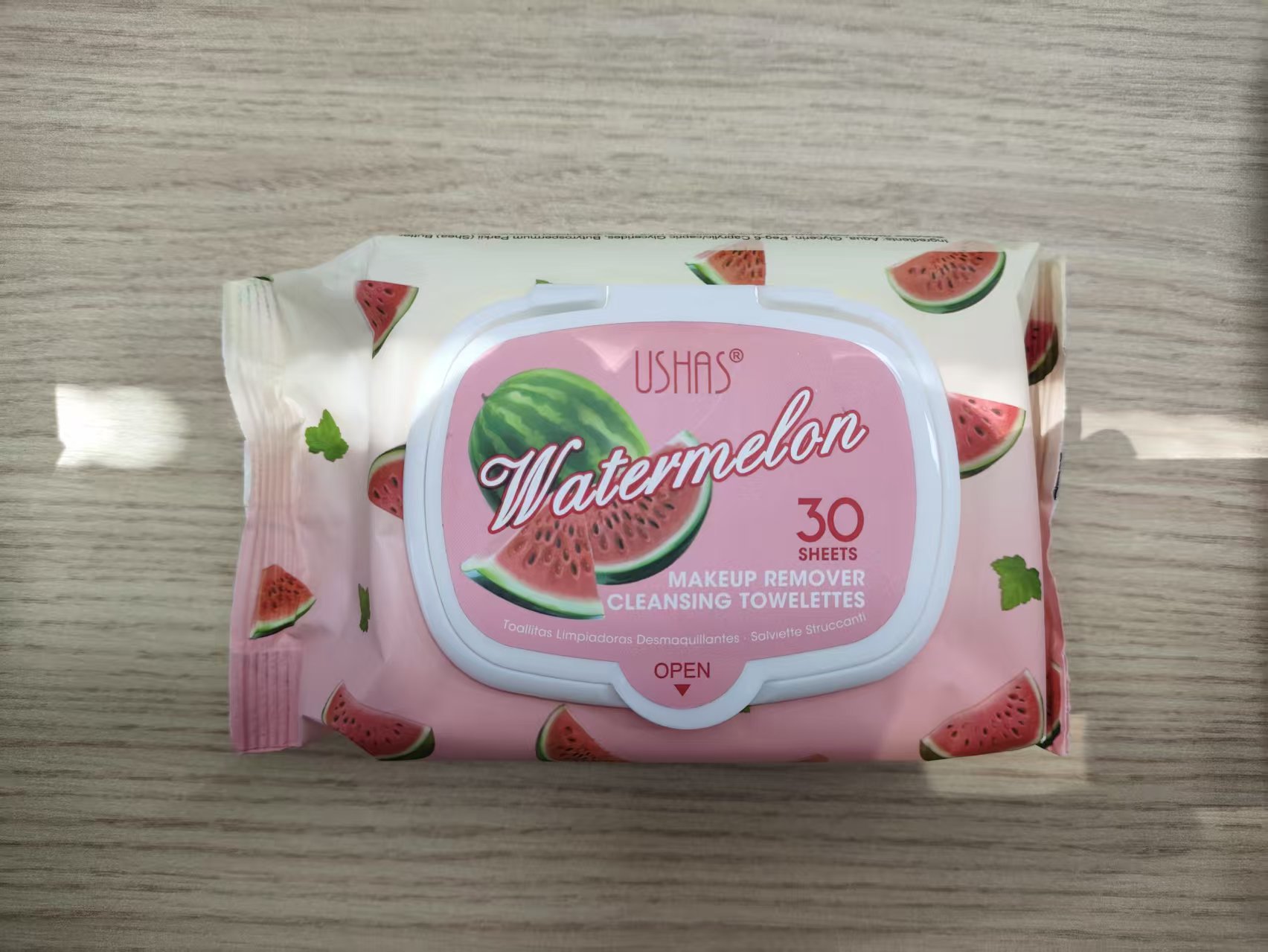 USHAS Desmaquillador de punto transfronterizo europeo y americano Toallitas Desmaquillador desechable Limpieza profunda, suave y no irritante SHA007