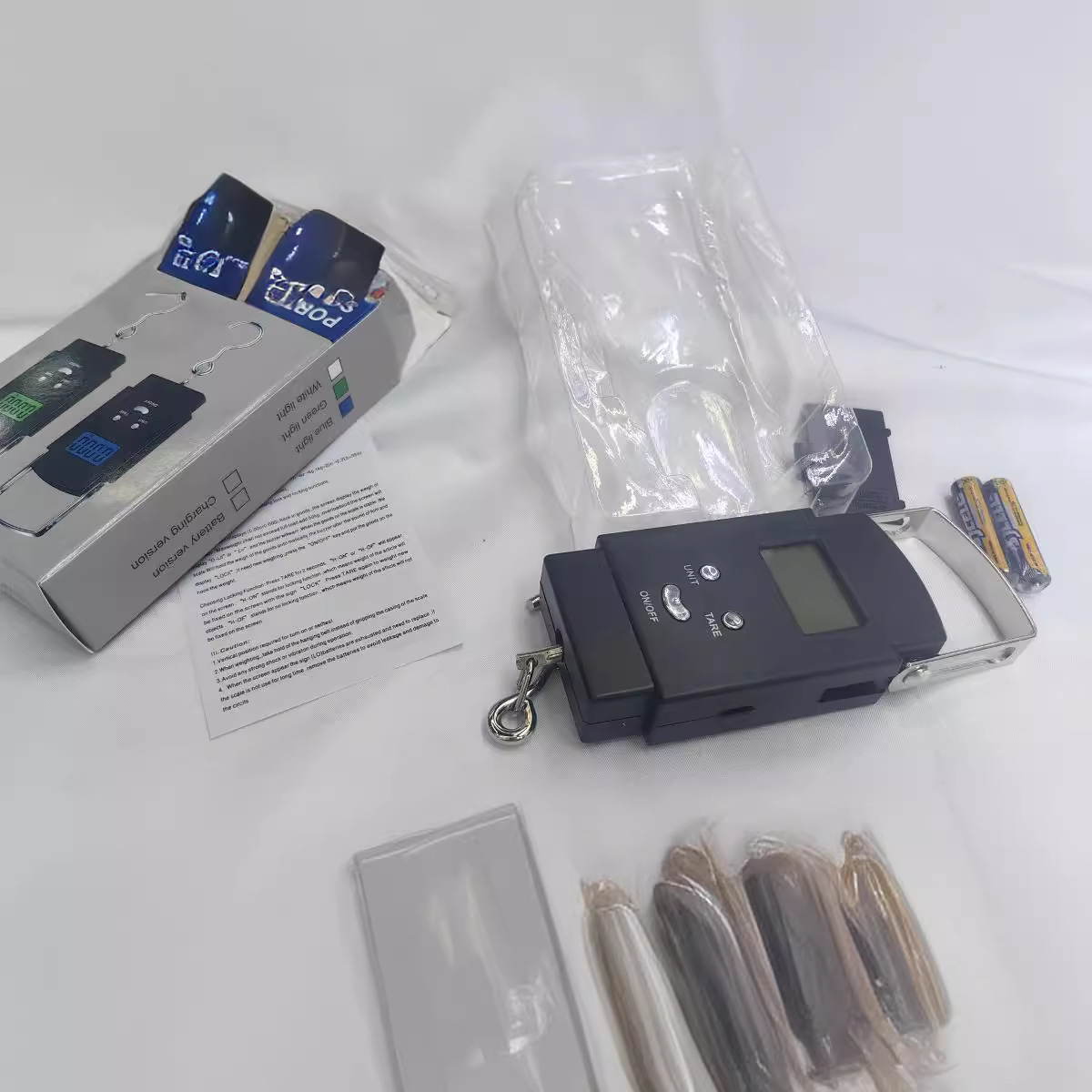 2024 nueva escala portátil escala de equipaje escala expreso 50kg / 10g escala aeropuerto exportación de comercio exterior