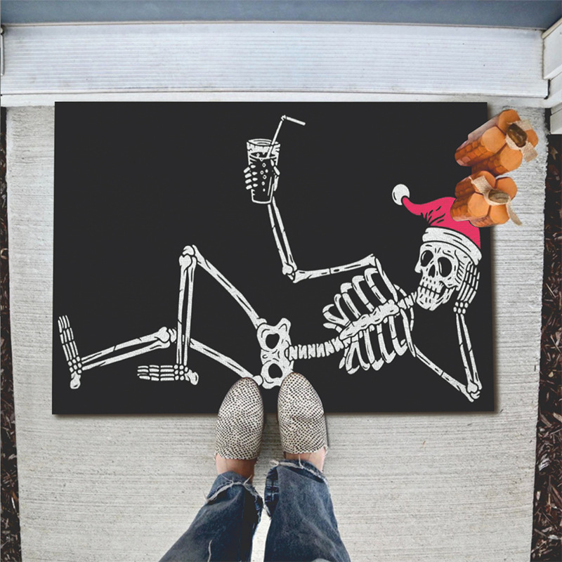 Cross-border Cartoon Halloween Clown Floor Mat European and American Horror Theme Activity Decorative Foot Mat Bathroom Absorbent Entrance Mat