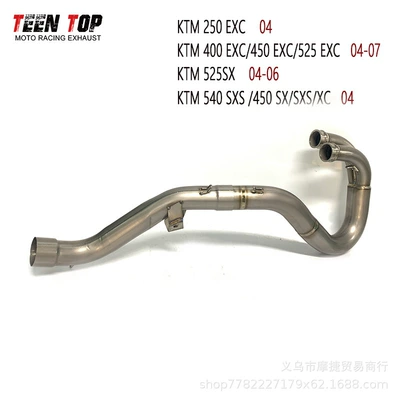 Exhaust manifold 4-Stroke Front Stainless Steel - titanium-alloy-original-color