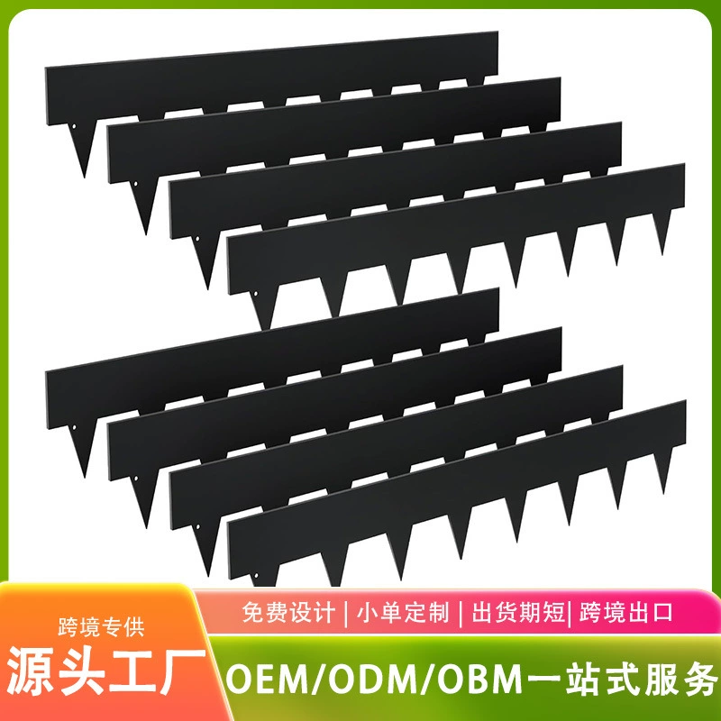 Металлический сад газон край ландшафтной изоляции с зубчатой разделительной полосой с металлическим подпором для ландшафтного газона