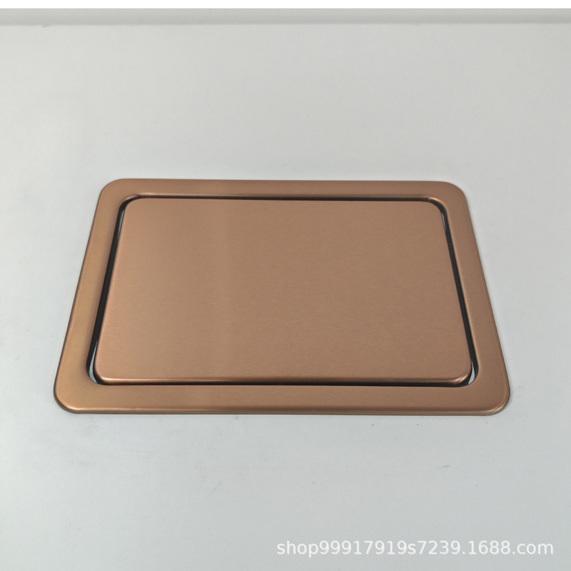 Embedded Bathroom Lid, Square Swing Lid, Kitchen Marble Countertop Hanging Rose Gold Trash Can Embedded Bathroom Lid, Square Swing Lid, Kitchen Marble Countertop Hanging Rose Gold Trash Can