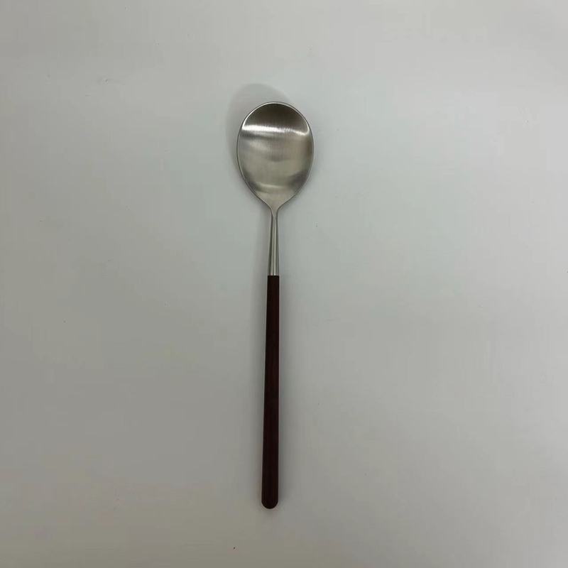 ミノ家ネットレッド304ステンレス携帯食器鶏翅木フォークスプーン箸学生旅行屋外三|undefined