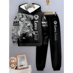 2025 Cross-border Independent Store Fashion Men's Sweatshirt Set with Hat for Men