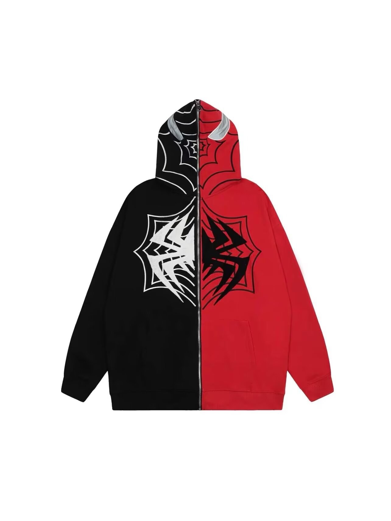 Spider-man vest met rits voor heren en dames oversized_voghion.com