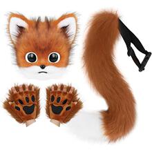 S 73920 Fox mask tail cosplay set ë�޺��������β��װ