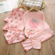 New 2024 Summer Girl's Printed Pajamas Set Full of Printed Home Clothes Two-piece Set Baby Girl's Air-conditioning Clothes Trend