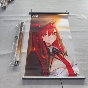 Aluminum Alloy Poster Hanging Scroll Detachable Flagpole Hanging Picture Scroll Exhibition Promotional Poster Picture Hanging Map Hanging Rod Merchant