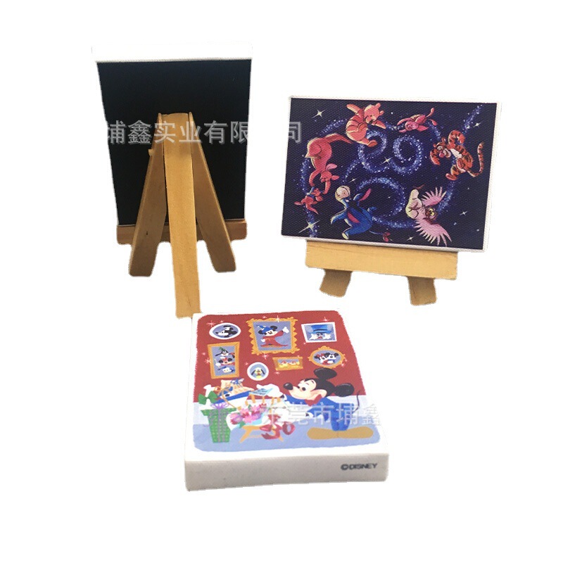 Canvas Picture Frame Uv Printing Oil Painting Frame Handmade Creative Pattern Customization Simple Personalized Frame Home Solid Wood