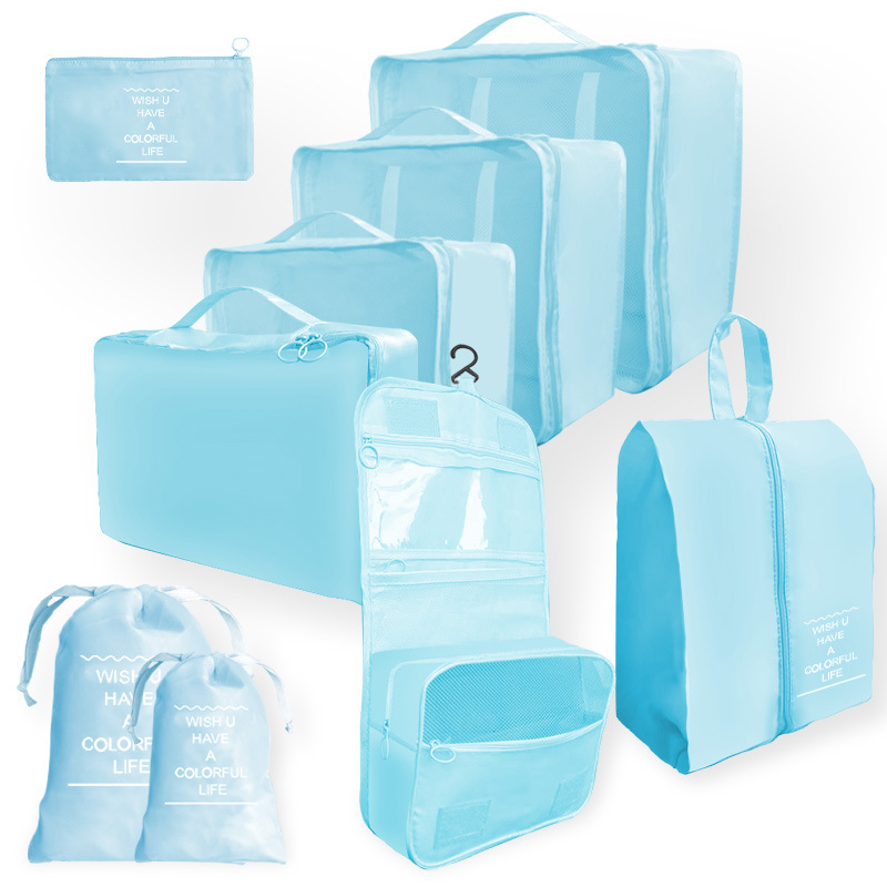 Bolsa de almacenamiento de viaje transfronterizo juego de cosméticos de lavado digital bolsa de almacenamiento subpaquete ropa zapatos bolsa de lona