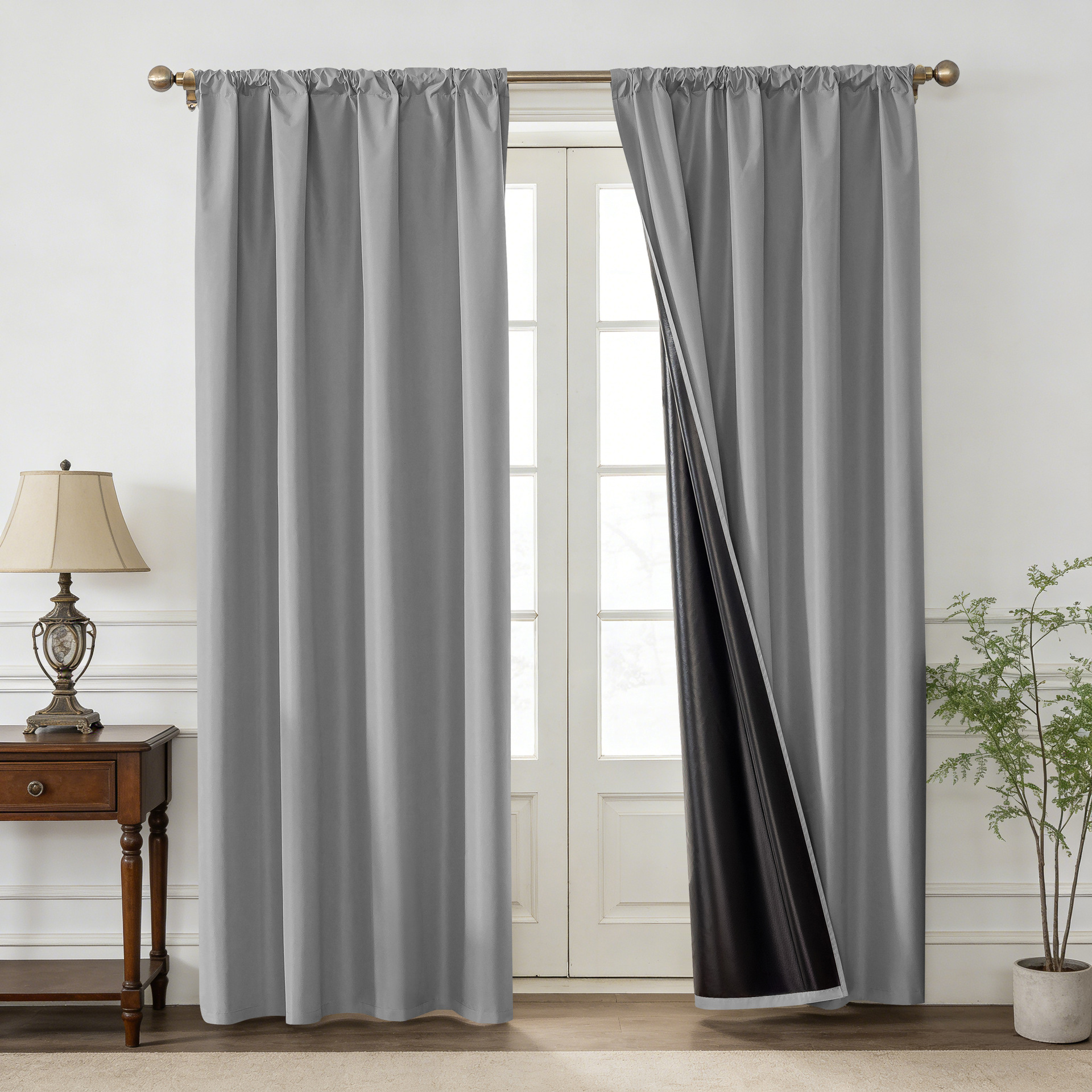 Amazon transfronterizo se vende bien chunya Textile Film Curtain cortina de comercio exterior de color sólido sombra completa cortina impermeable y térmica image 8