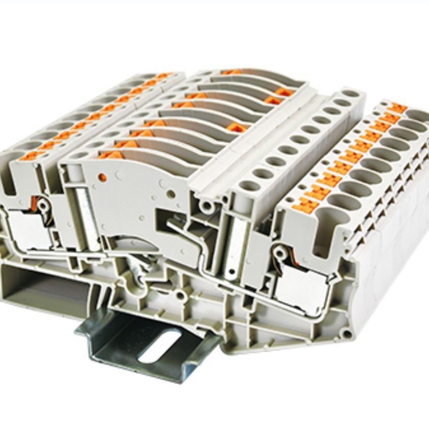 町洋导轨端子，DP6-BL/PE/RD/TR/TN,DPTD6-D05/D06，直插式