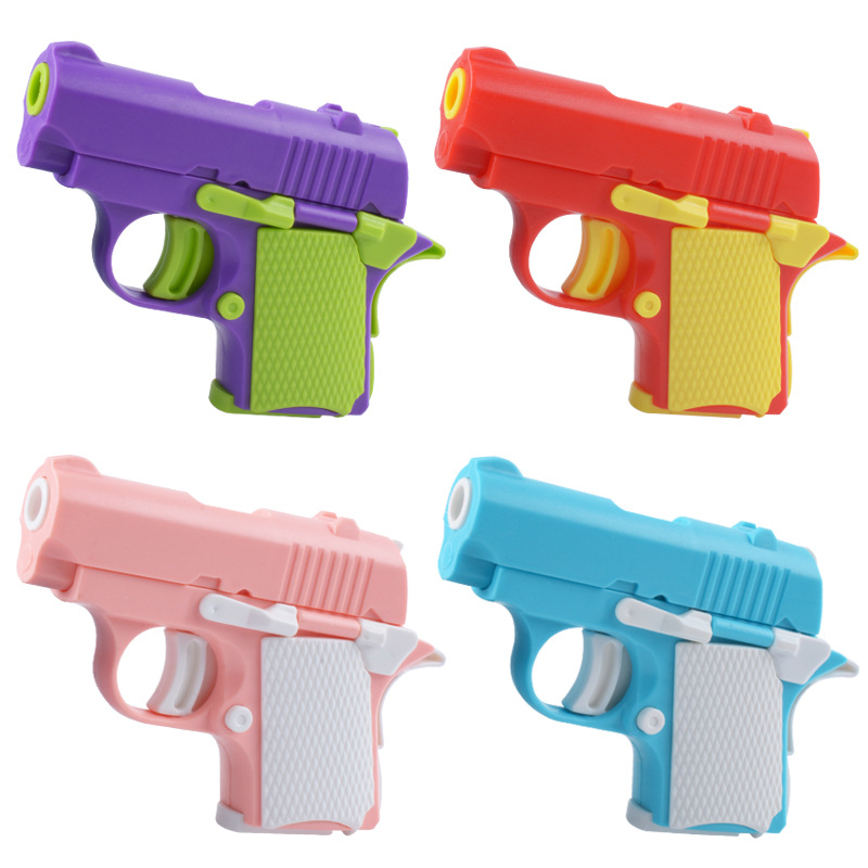 Mini 1911 rábanos pistolas no disparan armas de descarga artefactos para niños cachorros juguetes pistolas al por mayor