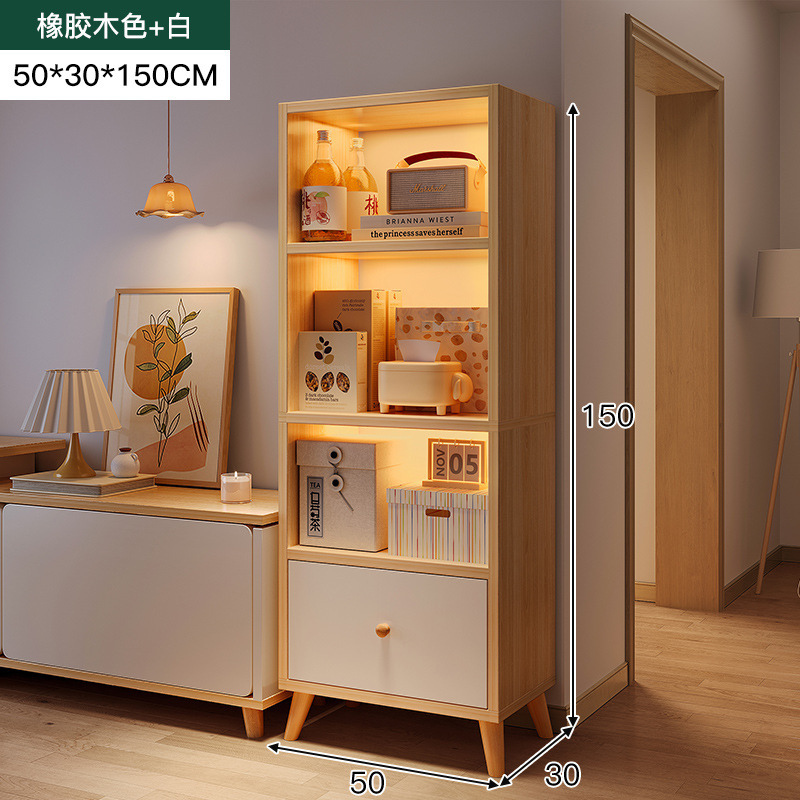 Armario de almacenamiento de varias capas junto al mueble de TV, armario de exhibición de sala de estar, estantería estrecha para el hogar, armario de almacenamiento para el dormitorio, armario de piso a techo