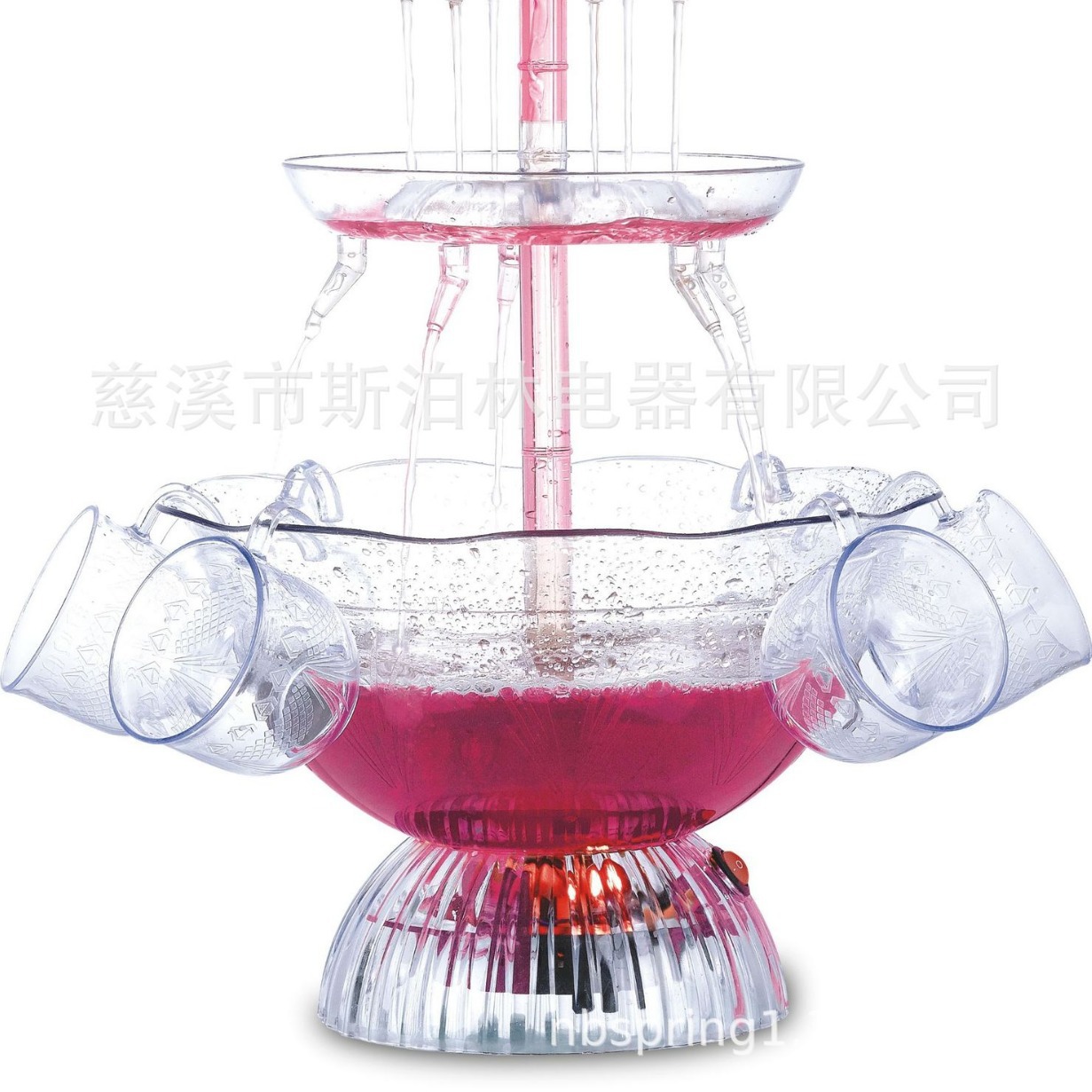 2024家用高档轻奢玻璃制品 红酒喷泉机 分酒器