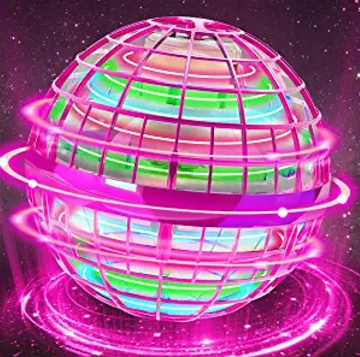 Transfronterizos con el mismo tipo de bolas de inducción mágicas OVNIS brillarán bolas mágicas de tecnología negra de dedos giroscópicos juguetes de descompresión