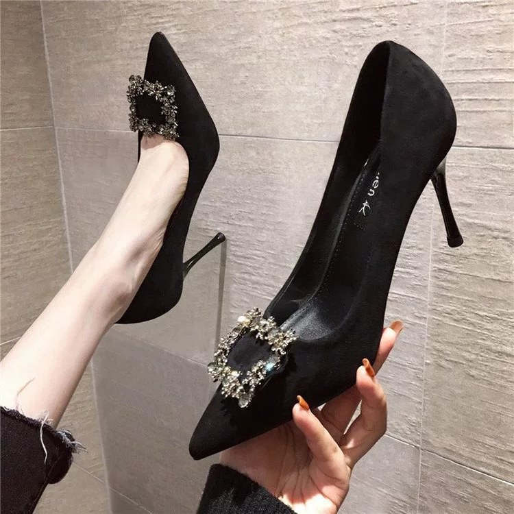 Летние туфли на каблуках с острым носком, sexy shoes, 2024 год, интернет-знаменитость, французский стиль