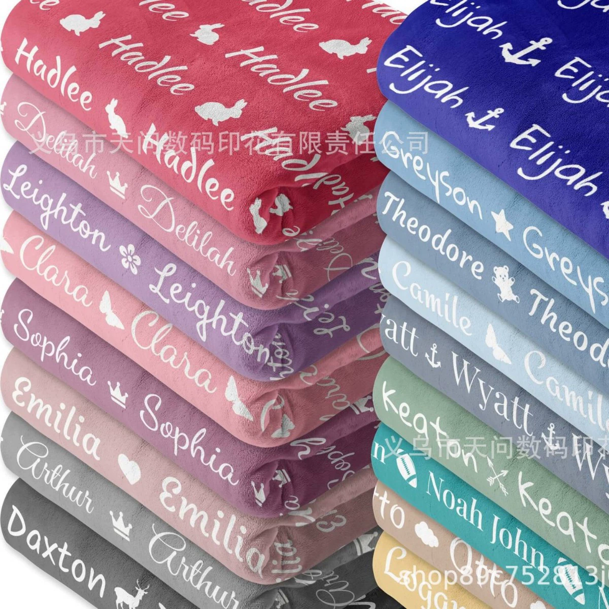 3-дневная доставка для пледов для внешней торговли на заказ, фланелевых одеял Etsy, персонализированных подарков, пледов с именем ребенка