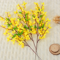 Chrysanthemum, Rhododendron, Forsythia, Artificial and Real Flowers, New Chinese Style Home and Wedding Decorations
