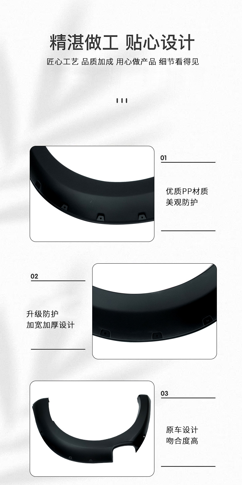 Suitable for Ford Ranger T7 Car Wheel Arches with Spikes, Pickup Truck Fenders, Wheel Arches, Off-Road Style