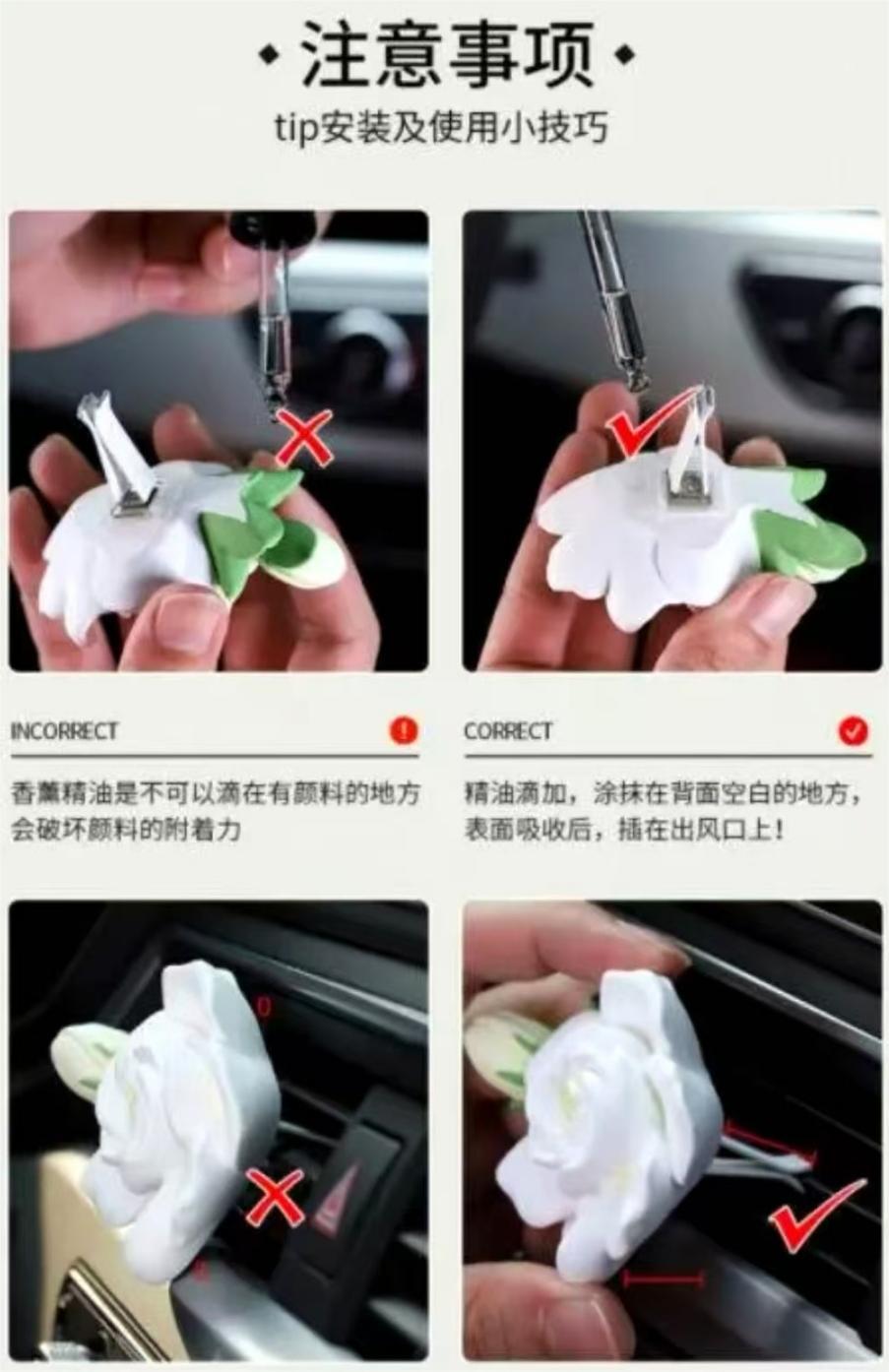 Car Air Freshener Gypsum Car Ornaments Cartoon Perfume Interior Wholesale Cross-Border Export