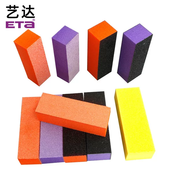 High foaming tofu block nail sponge block nail file 3 square file sponge polishing block grinding block 4 square