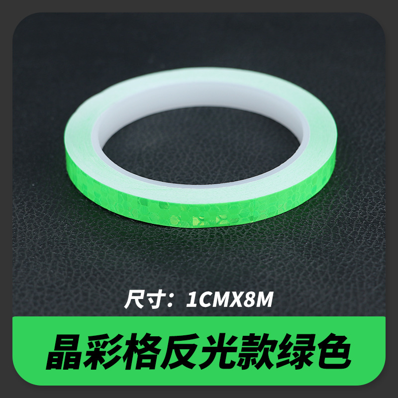 Suministro directo de fábrica pegatinas reflectantes del cuerpo del coche tira reflectante rojo y blanco pegatinas del cuerpo del coche enrejado cinta reflectante rueda cubo pegatinas reflectantes