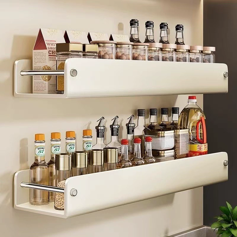 Spice Rack Wall-mounted Storage Rack No-drill Kitchen from Yomiego
