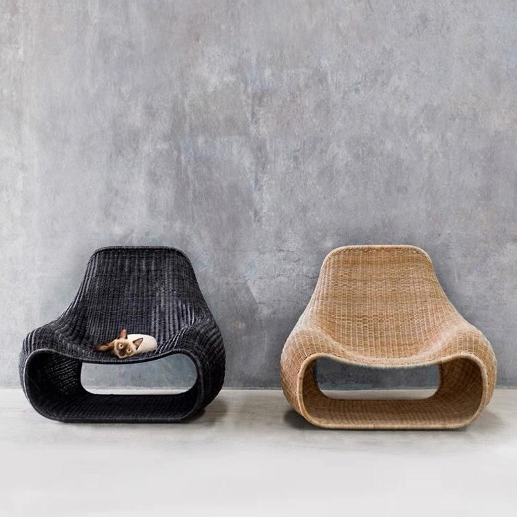 Courtyard Garden Terrace Outdoor Rattan Woven Trendy Lazy Chair Outdoor Leisure Single Chair Sunroom Coffee Table Three-Piece Set Courtyard Garden Terrace Outdoor Rattan Woven Trendy Lazy Chair Outdoor Leisure Single Chair Sunroom Coffee Table Three-Piece Set