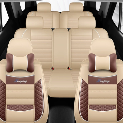 Freed Noah Toyota Vios – Seat cushion, seat cover - 7-seats-full-leather-beige-color