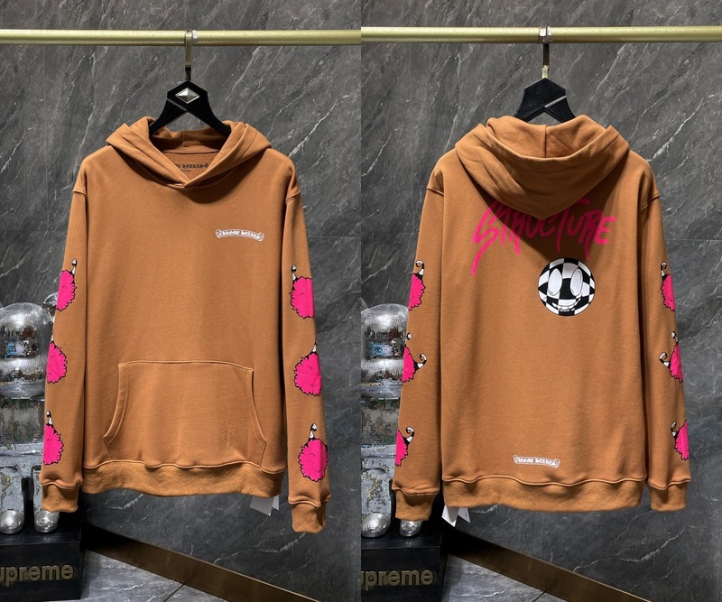 25ss正确版Chrome Hearts 克罗伈十字架连帽卫衣百搭潮流时尚批发|undefined