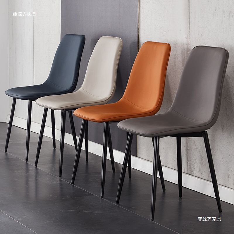 Dining Chair for Home Use, Nordic Light Luxury, Modern Minimalist Iron Art Backrest, Meeting Desk Stool, Minimalist Dining Room, Hotel Light Luxury