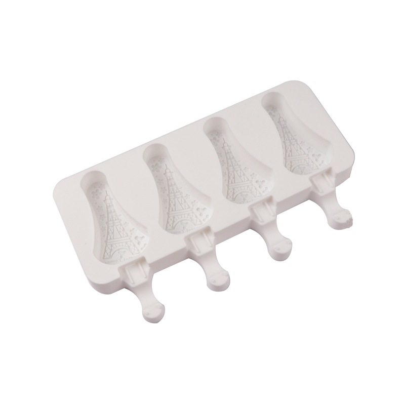 Nuevo molde de paleta diy4 incluso pagoda molde de helado hecho en casa queso palo helado paleta molde de silicona