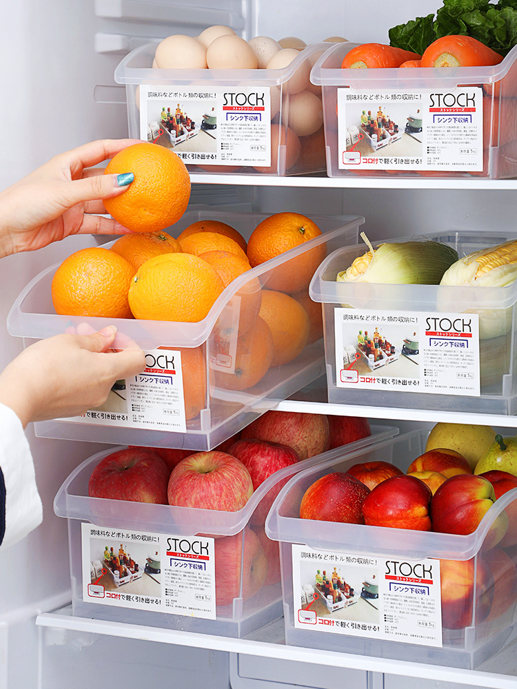 Z1029 Drawer Refrigerator Food boxes kitchen fruit Vegetables Egg Box Cold storage Fresh keeping Food grade storage box