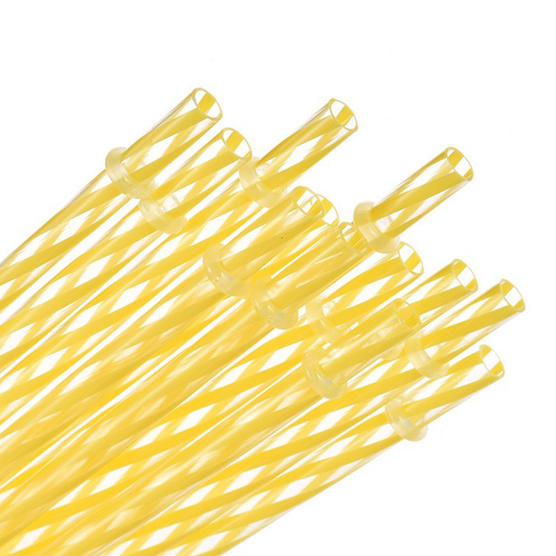 Inventario de tubería dura repetible con anillo de paja transfronteriza venta caliente 12 roscas de color de paja dura resistente al desprendimiento de plástico PP