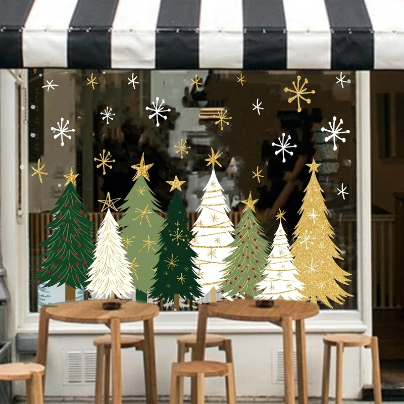 Christmas Window Stickers, Christmas Tree Static Cling Stickers, Window Decals, Glass Door Stickers, Window Decals, Christmas Decorations, Scene Decorations Christmas Window Stickers, Christmas Tree Static Cling Stickers, Window Decals, Glass Door Stickers, Window Decals, Christmas Decorations, Scene Decorations