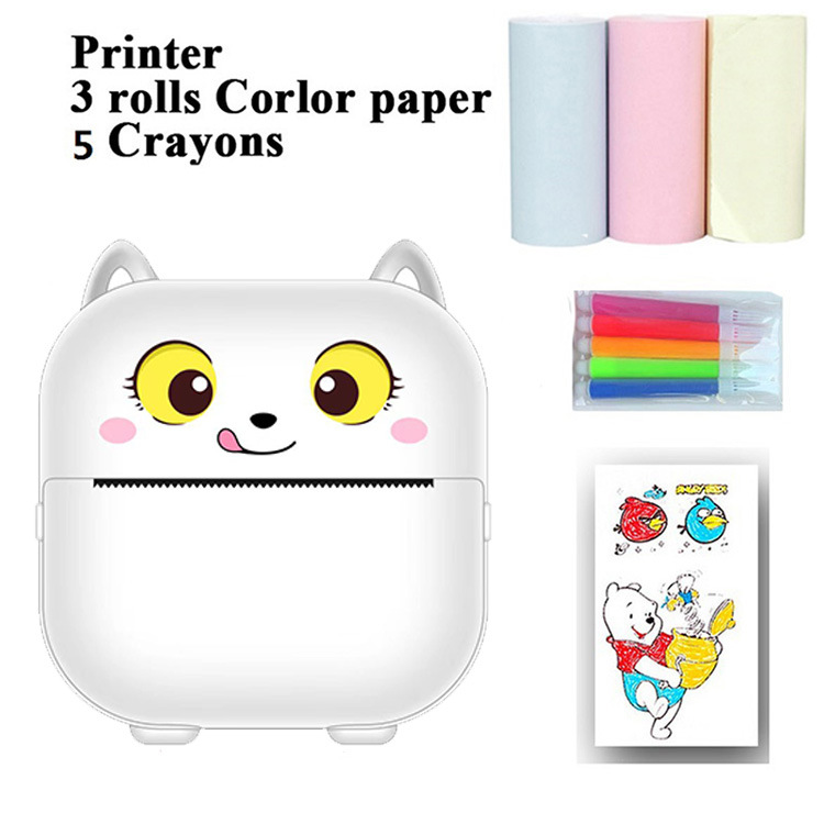 X15a blanco + 3 rollos de papel de color + 5 bolígrafos de color