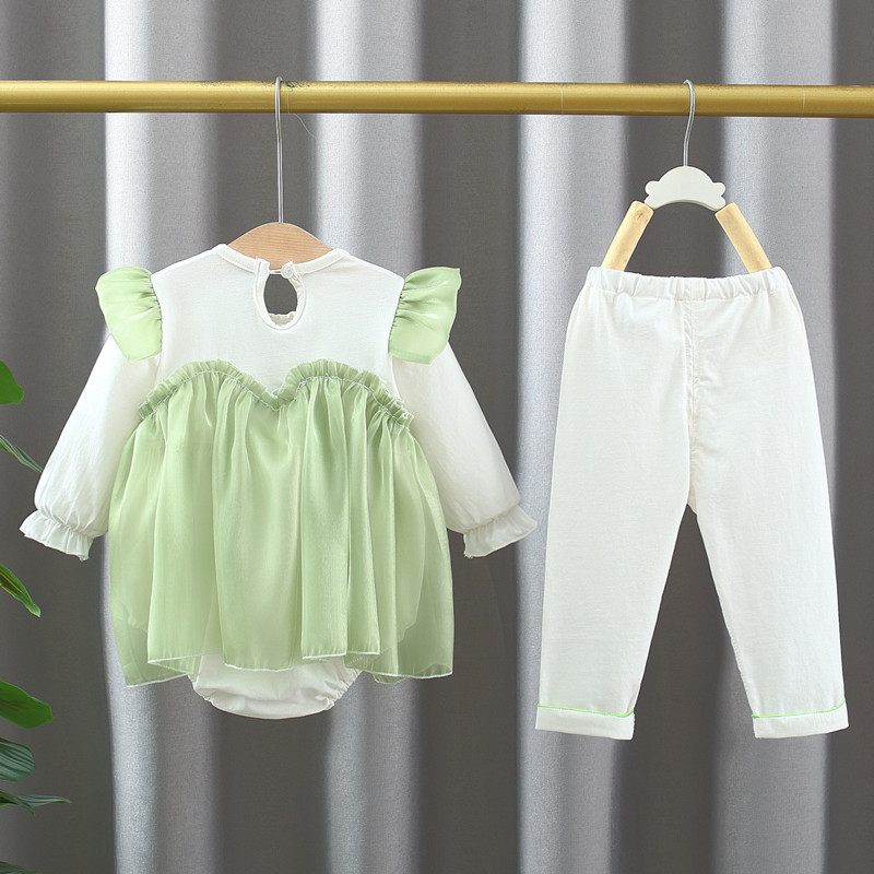 가을 여성의  삼각형 재킷 2 세트 새로운면 긴팔 어린이 치마 보름달 여성  레깅스