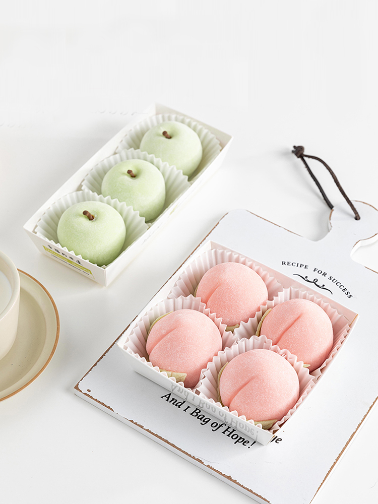 Caja de embalaje de 10 bocadillos de postres, caja de embalaje de sándwich, caja a prueba de aceite, soporte de papel de plástico