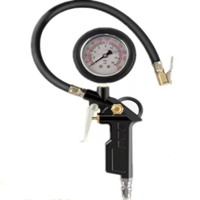 Air pressure gauge/tire pressure gauge — Inflator Gun - hy-super-divine-edition-black-gun-lubricant-table-separately