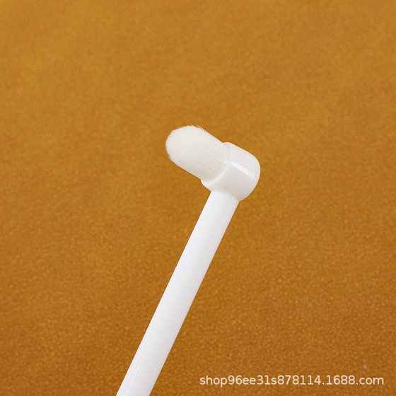 Pet toothbrush pet cat dog dog dog single bundle of soft hair cleaning teeth oral animal toothbrush in stock wholesale single pack