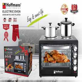 出口Hoffmans电烤箱 753  55L Electirc oven  WITH 2 Hot Plates