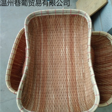 柳编长方形大小号笸箩筐藤编竹编笸箩簸箕馒头面条干果筐收纳宜思