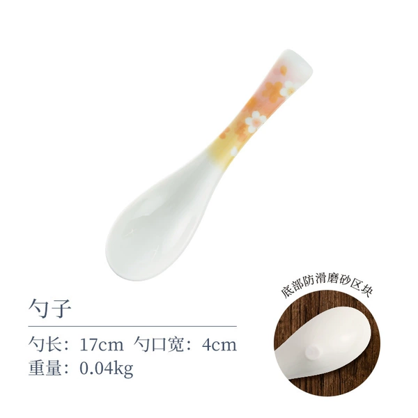 Full flowers spoon