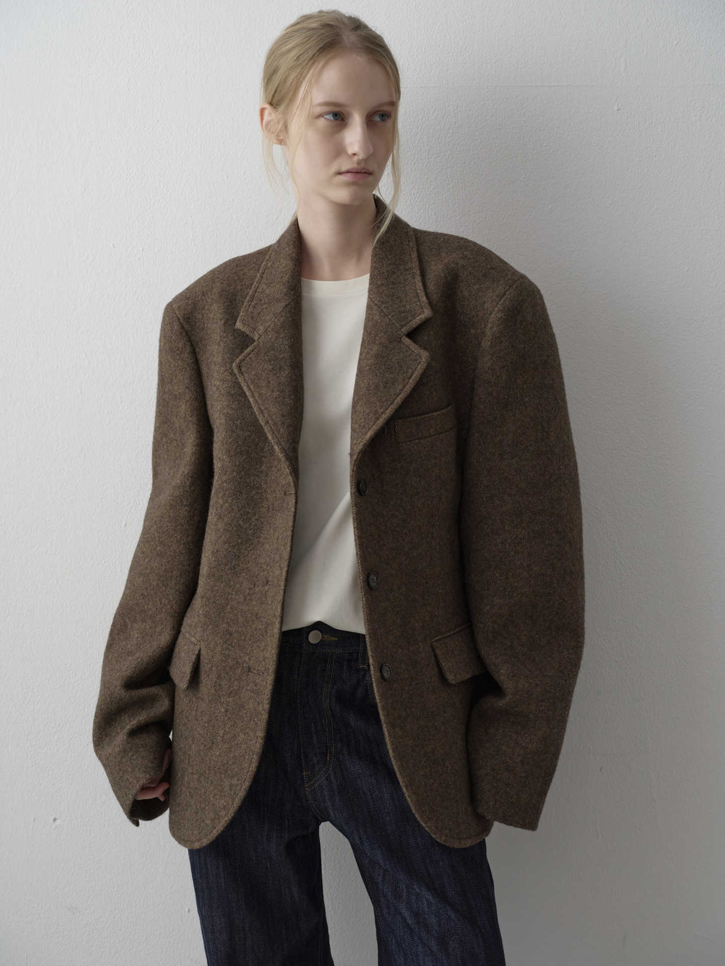 In Stock FAC*DE PATTE*N Woolen For Women Autumn Winter New Simple Elegant Commuter Blazer_ecoleips.com