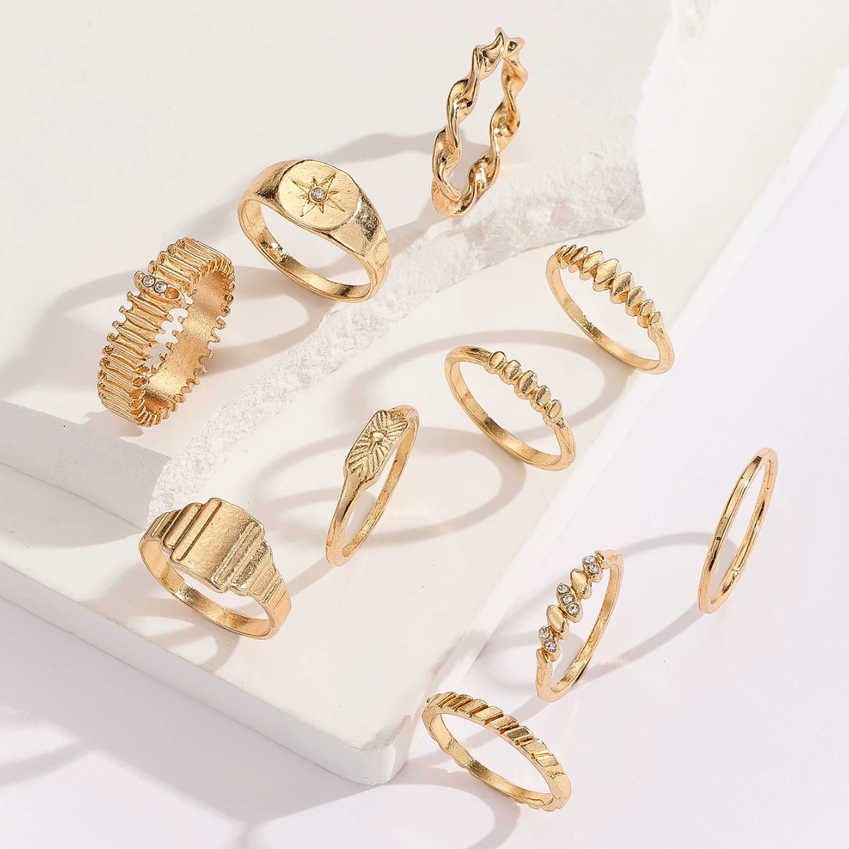 Ring, set, Amazon, internet celebrity, punk style, European style