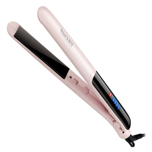Dual-use curling wand with four temperature settings, home straightener, salon straightening clip, factory wholesale