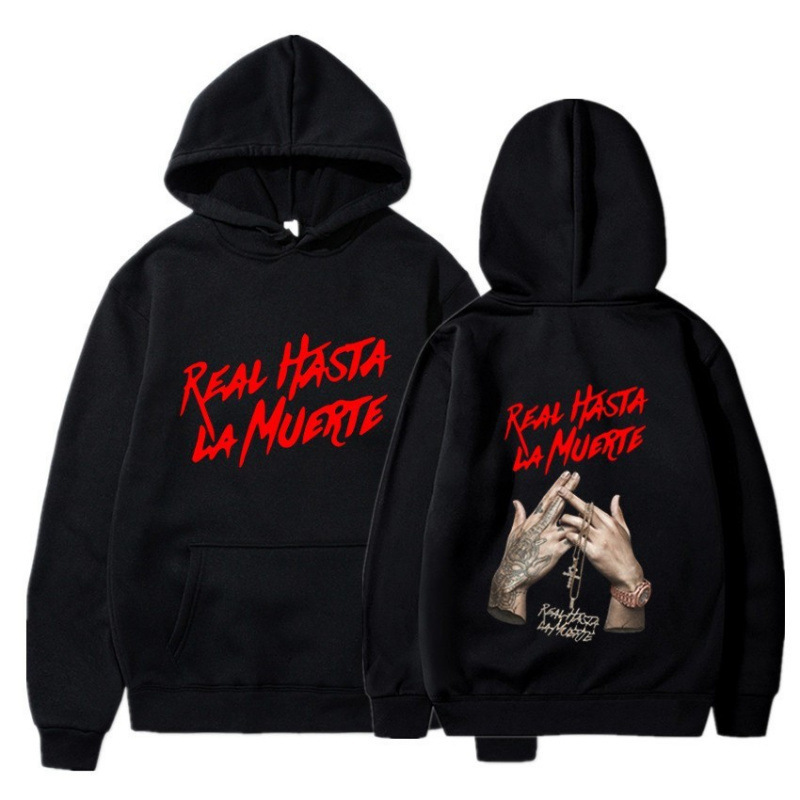 Hot-Selling Anuel Aa's Hasta La Muerte Album Printed Sweatshirt for Men and Women, Retro Casual Sweatshirt Hot-Selling Anuel Aa's Hasta La Muerte Album Printed Sweatshirt for Men and Women, Retro Casual Sweatshirt