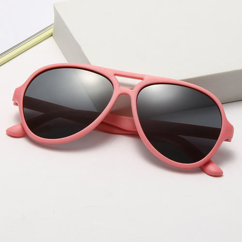 S5010 children's silicone sunglasses, boys and girls polarized glasses, outdoor sunglasses, toad polarized glasses
