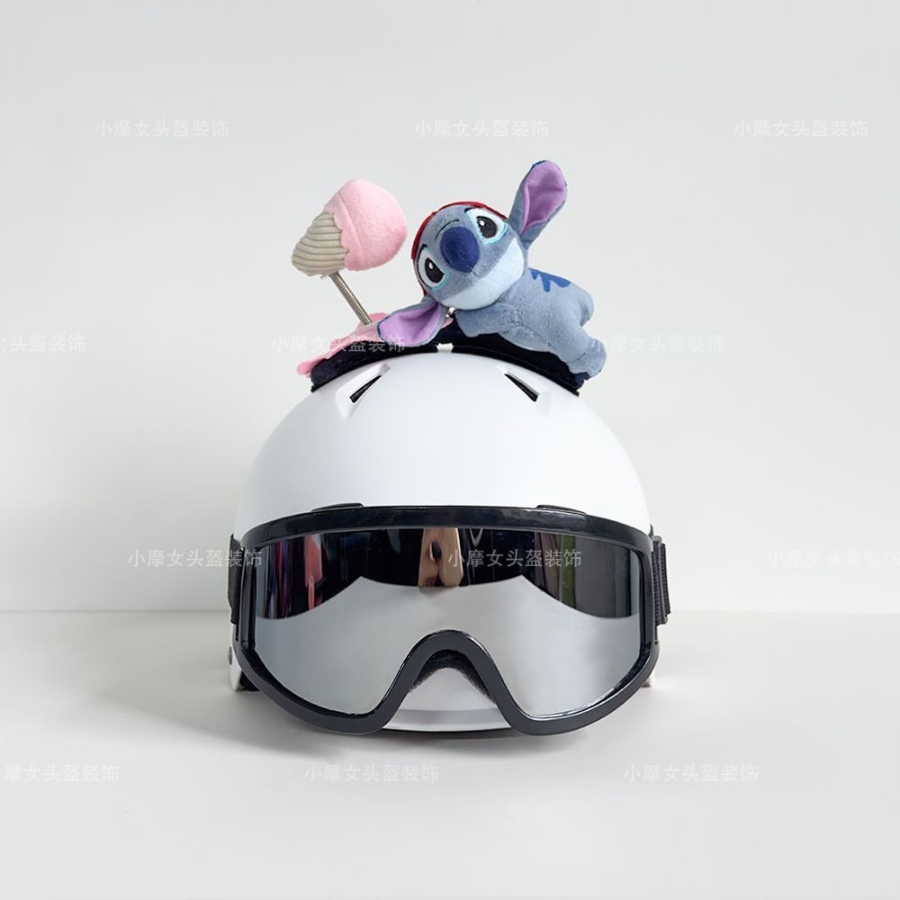 Super cute and adorable cartoon sunflower Duffy Bear headband, ski helmet, motorcycle helmet decoration accessory